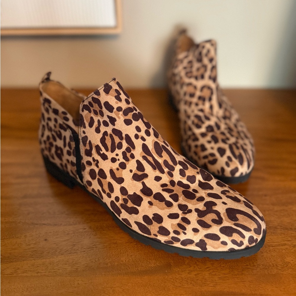 Dr. Scholl’s Leopard Print Ankle Boots